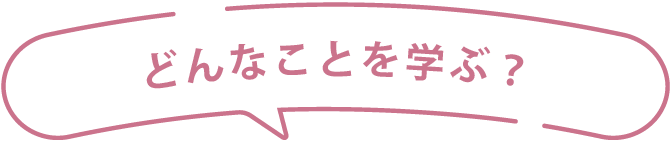 どんなことを学ぶ？